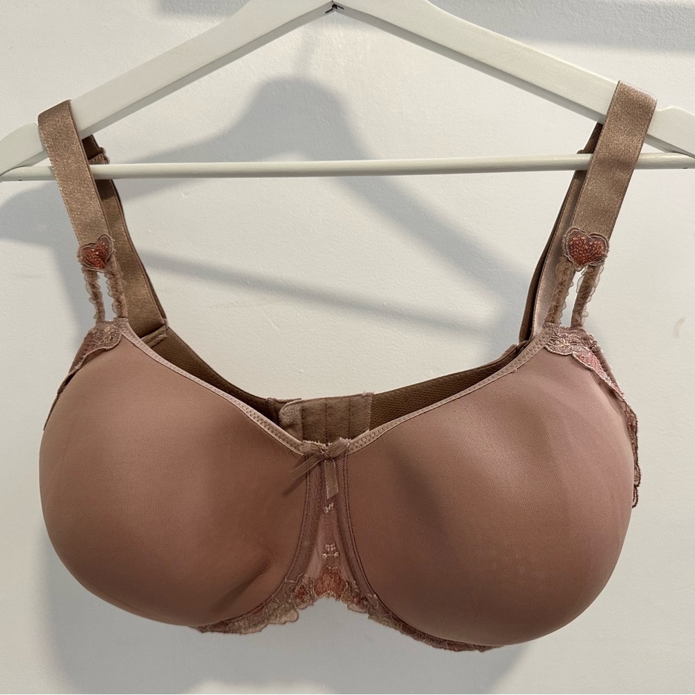 Prima Donna 36G Full Coverage Lace Bra Nude